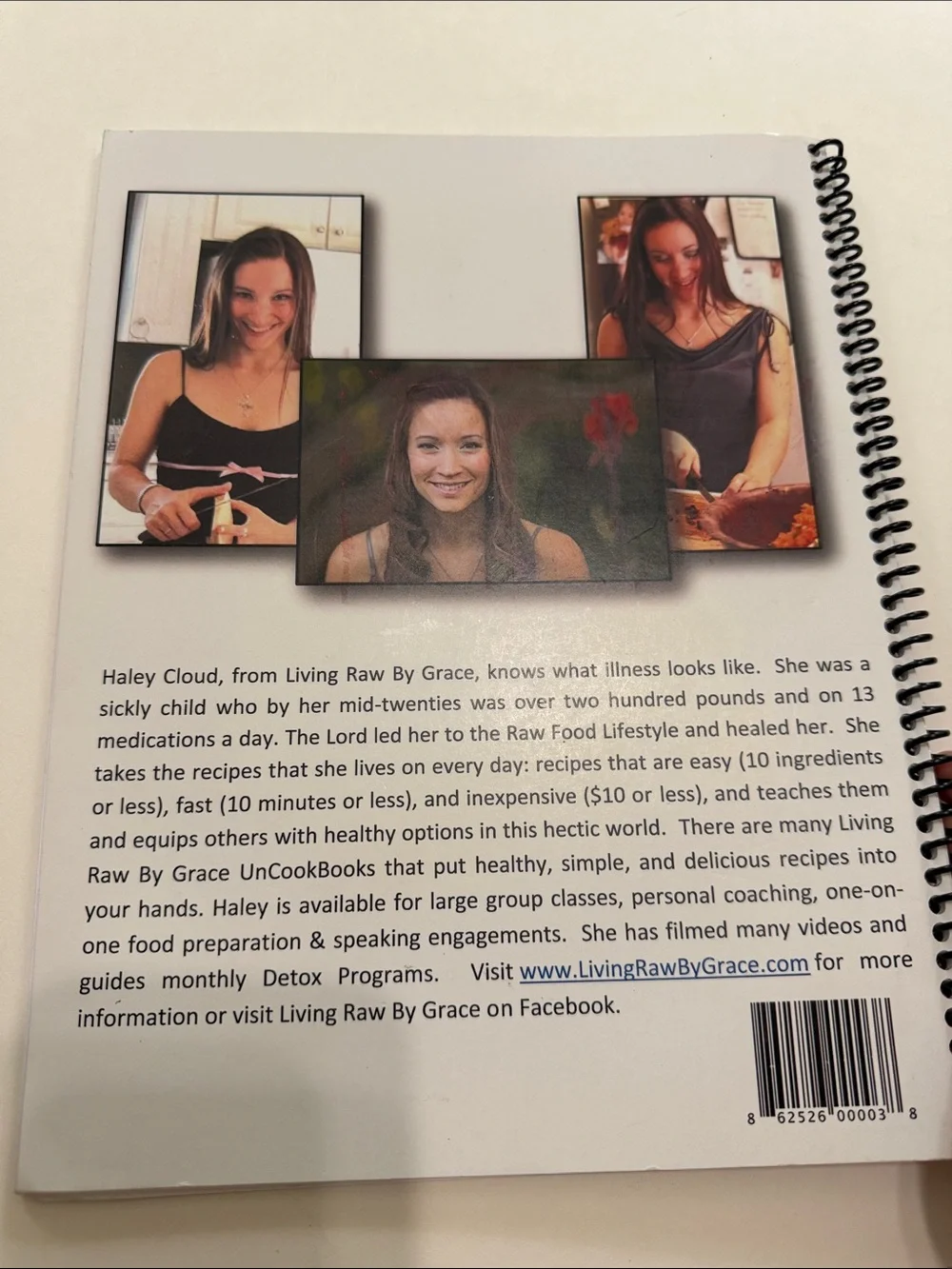 Haley Cloud Living Raw By Grace UnCookBook #4 - Red/Orange Cover